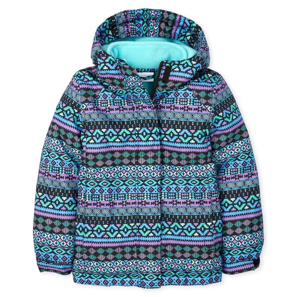 The‎ Children's Place Girls Long Sleeve Printed 3 In 1 Jacket Size 10/12